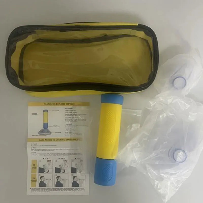 PortableUpgrade First Aid Kit for Kids AdultsChoking Emergency Life Saving Suction Vac Anti Choke Device